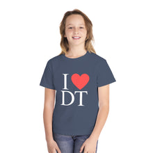 Load image into Gallery viewer, I ❤️ DT Youth Tee - DT Cares: Be Who You Needed Growing Up