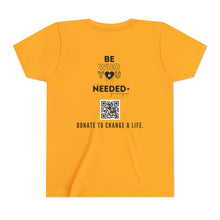Load image into Gallery viewer, I ❤️  DT Youth Tee - DT Cares: Be Who You Needed Growing Up