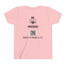 Load image into Gallery viewer, I ❤️  DT Youth Tee - DT Cares: Be Who You Needed Growing Up