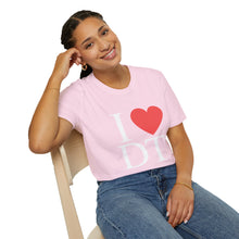 Load image into Gallery viewer, I ❤️ DT Unisex T-Shirt - DT Cares: Be Who You Needed Growing Up