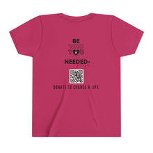 Load image into Gallery viewer, I ❤️  DT Youth Tee - DT Cares: Be Who You Needed Growing Up