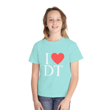 Load image into Gallery viewer, I ❤️ DT Youth Tee - DT Cares: Be Who You Needed Growing Up