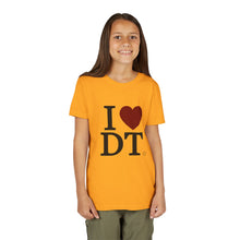 Load image into Gallery viewer, I ❤️  DT Youth Tee - DT Cares: Be Who You Needed Growing Up