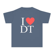 Load image into Gallery viewer, I ❤️ DT Youth Tee - DT Cares: Be Who You Needed Growing Up