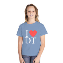 Load image into Gallery viewer, I ❤️ DT Youth Tee - DT Cares: Be Who You Needed Growing Up