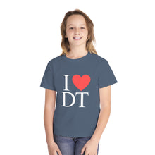 Load image into Gallery viewer, I ❤️ DT Youth Tee - DT Cares: Be Who You Needed Growing Up