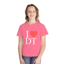 Load image into Gallery viewer, I ❤️ DT Youth Tee - DT Cares: Be Who You Needed Growing Up