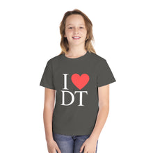 Load image into Gallery viewer, I ❤️ DT Youth Tee - DT Cares: Be Who You Needed Growing Up