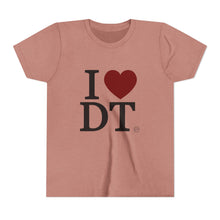 Load image into Gallery viewer, I ❤️  DT Youth Tee - DT Cares: Be Who You Needed Growing Up