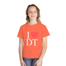 Load image into Gallery viewer, I ❤️ DT Youth Tee - DT Cares: Be Who You Needed Growing Up
