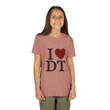Load image into Gallery viewer, I ❤️  DT Youth Tee - DT Cares: Be Who You Needed Growing Up