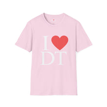 Load image into Gallery viewer, I ❤️ DT Unisex T-Shirt - DT Cares: Be Who You Needed Growing Up