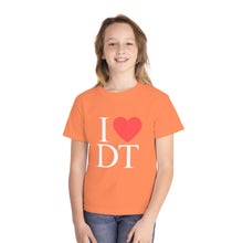 Load image into Gallery viewer, I ❤️ DT Youth Tee - DT Cares: Be Who You Needed Growing Up