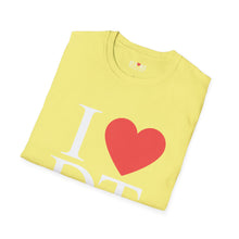 Load image into Gallery viewer, I ❤️ DT Unisex T-Shirt - DT Cares: Be Who You Needed Growing Up