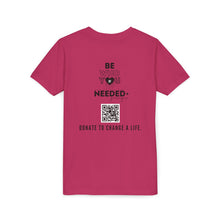 Load image into Gallery viewer, I ❤️  DT Youth Tee - DT Cares: Be Who You Needed Growing Up